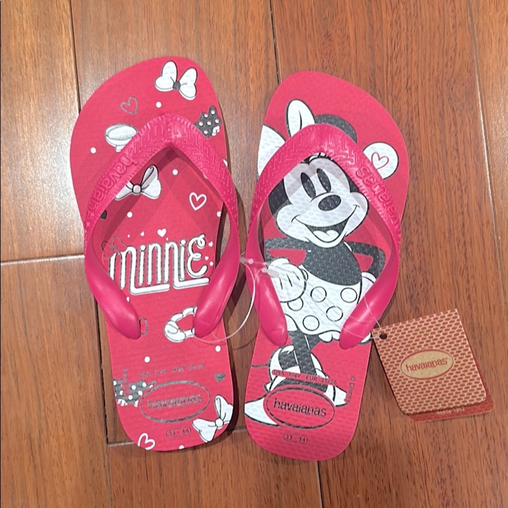 Minnie Mouse Pink Havaianas Flip Flops